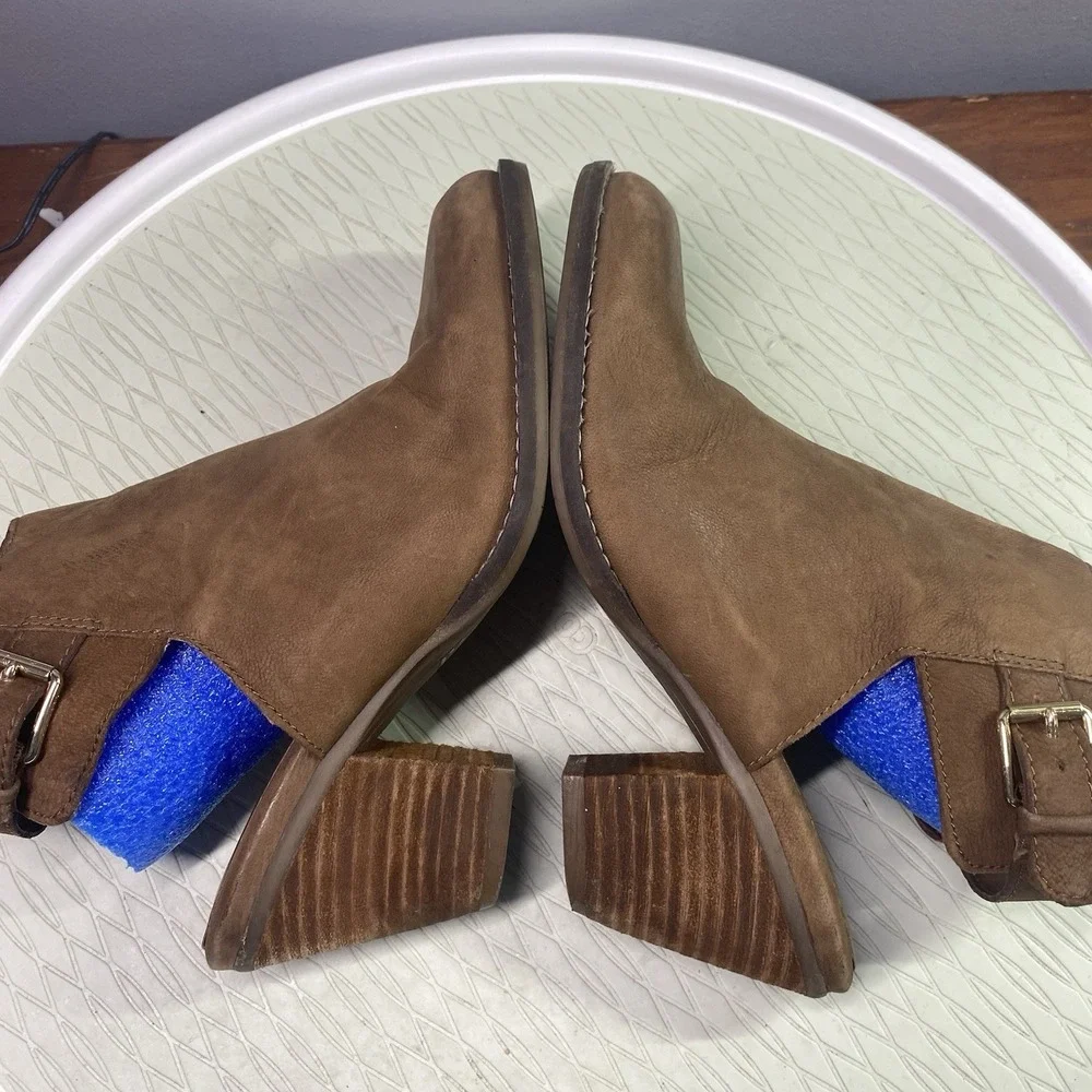 Cole Haan Pippa Womens Brown Leather Booties Sling Back Ankle SZ‎ 8